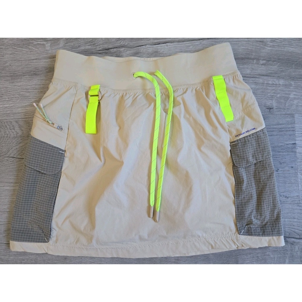 Lululemon Hiking Shirt Size 8 High Rise Tan Beige Cargo Golf Skort With Pockets